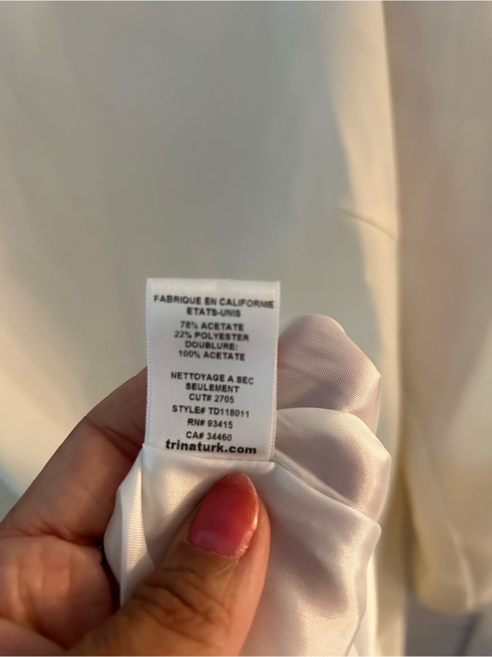 Trina Turk Ivory Square Neck Mini Dress | Size 6 - Picture 7 of 11